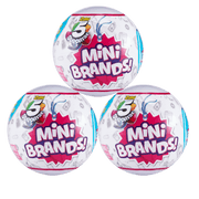 Mini Brands NEW Mystery Capsule Collectible Toy (3 Pack) by ZURU